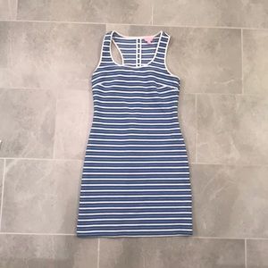 Lily Pulitzer Blue and White Striped Dress-size S